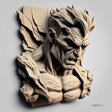 3D model Tekken x Street Fighter game (STL)